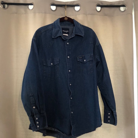 Wrangler | Shirts | Wrangler Denim Western Shirt P294 | Poshmark